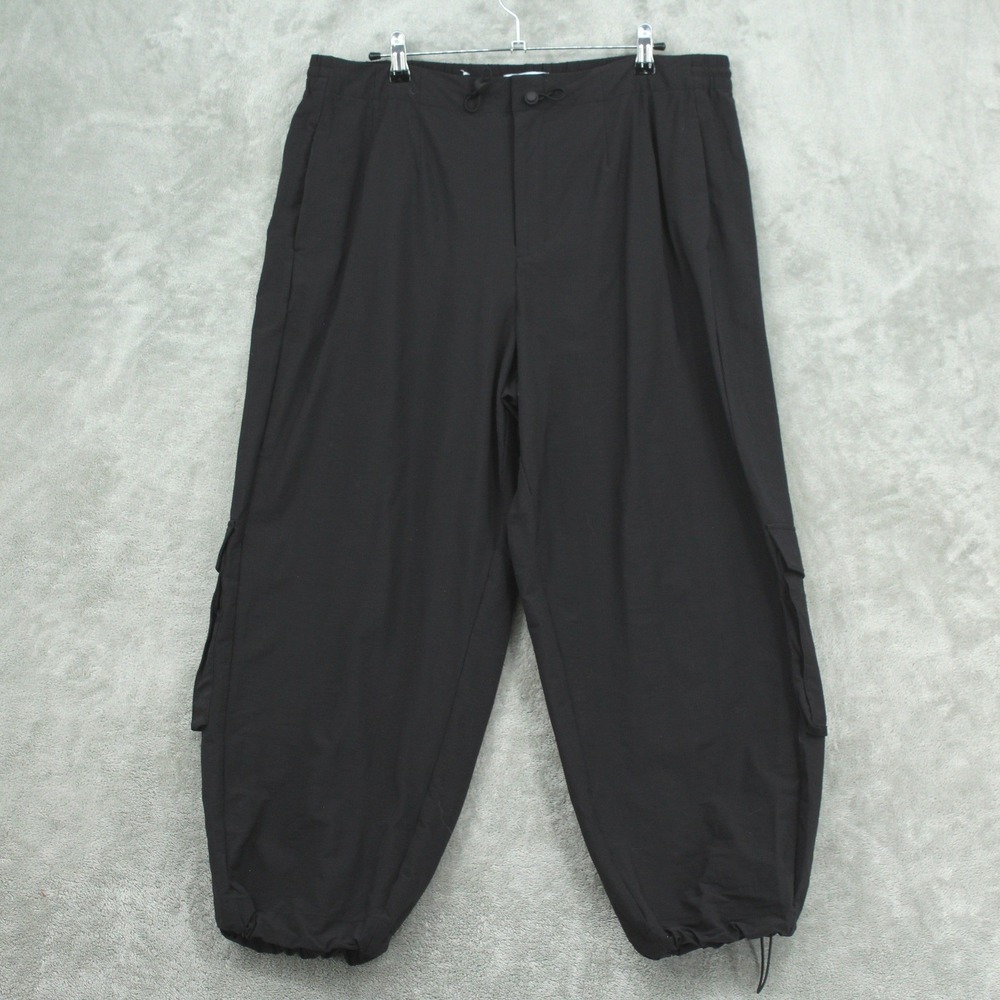 FLX Pants Women XL Cargo Jogger Black Ripstop Nylon Spandex Stretch Outdoor